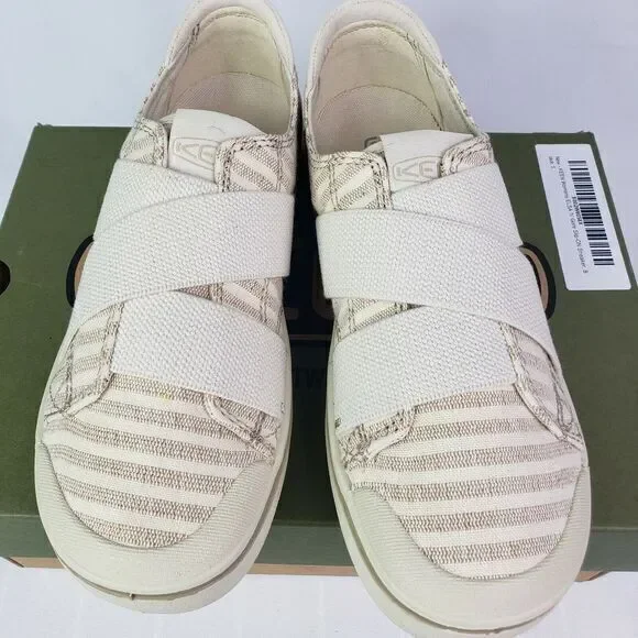 KEEN Women's Elsa IV Gore Slip On Sneaker Shoe Beige Size 5 New‎ - Picture 2 of 12